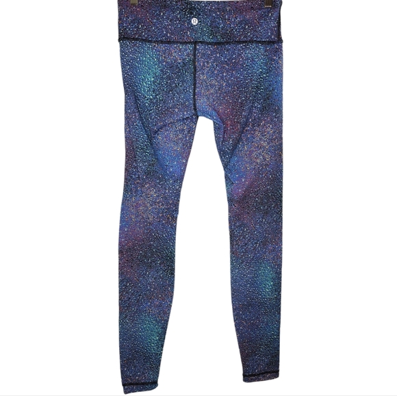LULULEMON ATHLETICA Strive Multi Black Wunder Under Pant III Leggings size 8 - Picture 4 of 7